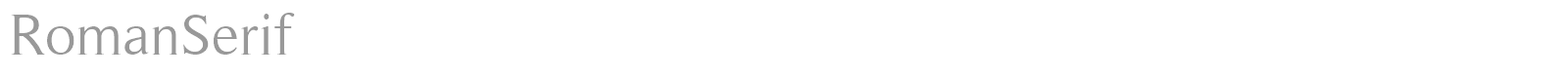 Roman Serif font preview