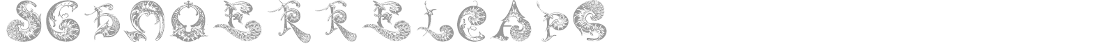 Schnoerkel Caps font preview