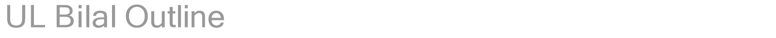 UL Bilal Outline font preview