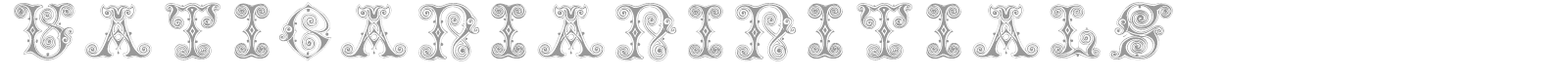 Vaticanian Initials font preview