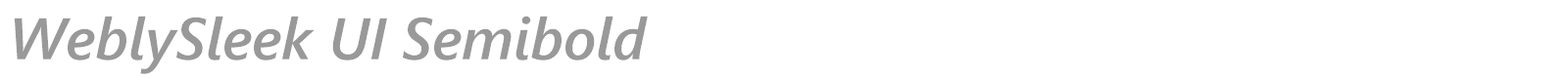 WeblySleek UI Semibold font preview