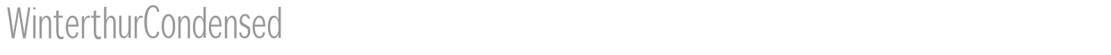 Winterthur Condensed font preview