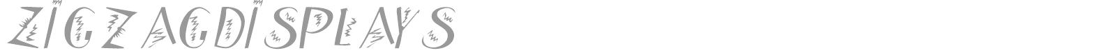 Zigzag Displays font preview