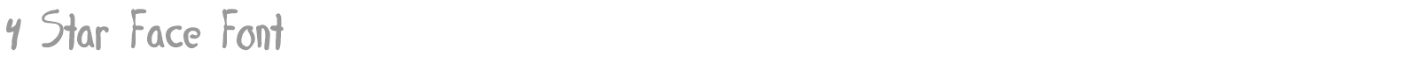 4 Star Face font preview