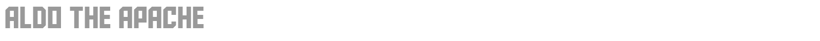 Aldo The Apache font preview