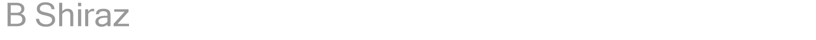 B Shiraz font preview