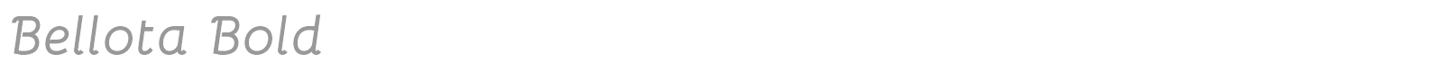 Bellota font preview