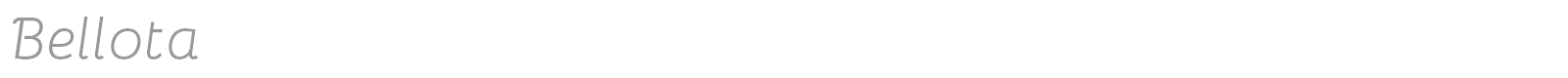 Bellota font preview