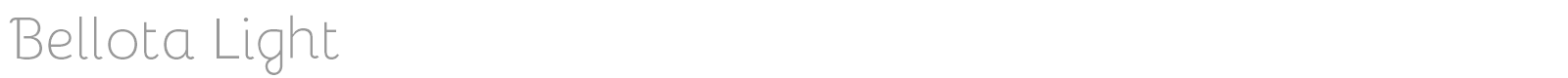 Bellota font preview