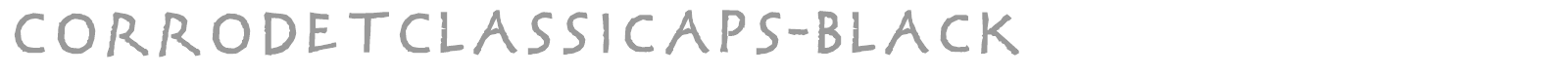 Corrodet Classicaps Black font preview