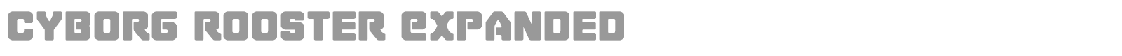 Cyborg Rooster Super-Italic font preview