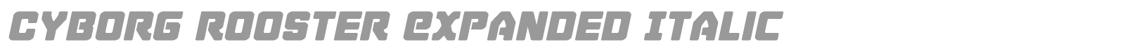Cyborg Rooster Super-Italic font preview