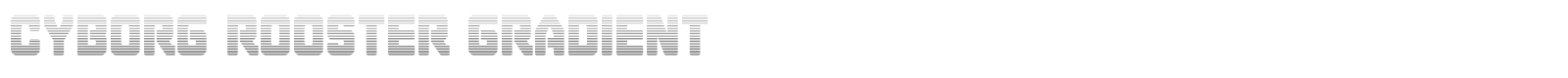 Cyborg Rooster Super-Italic font preview