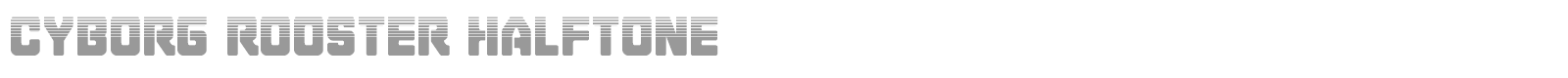 Cyborg Rooster Super-Italic font preview
