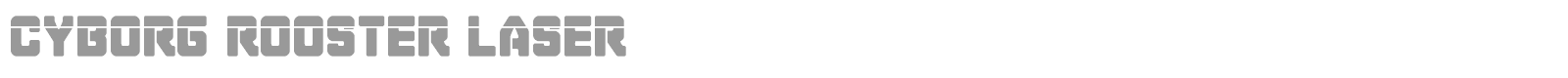 Cyborg Rooster Super-Italic font preview