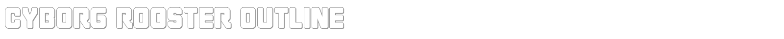 Cyborg Rooster Super-Italic font preview