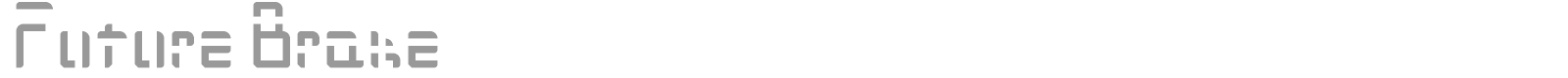Future Brake font preview