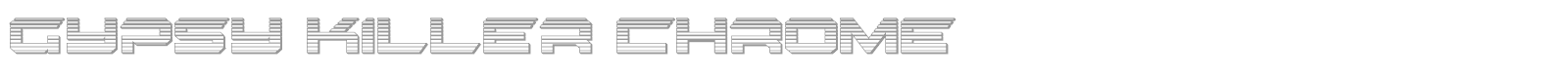 Gypsy Killer Platinum Italic font preview