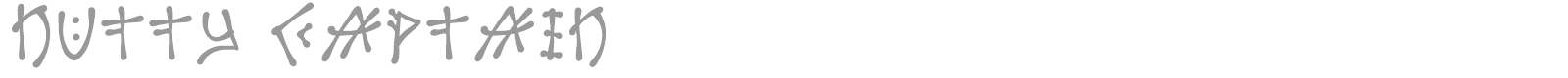 Nutty Captain font preview