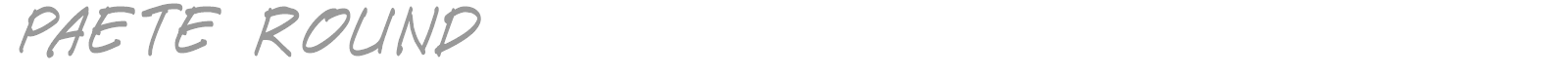 Paete Round font preview