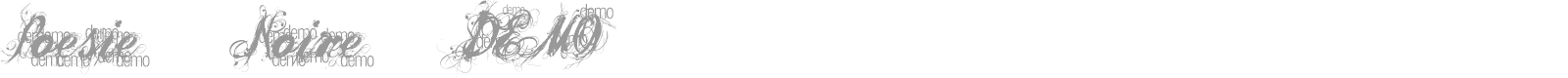 Poesie_Noire_DEMO font preview