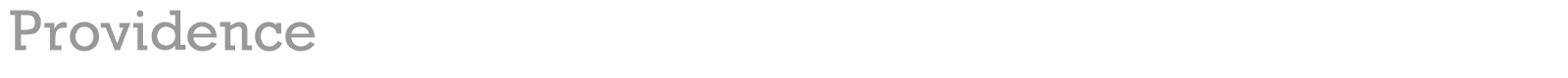 Providence font preview