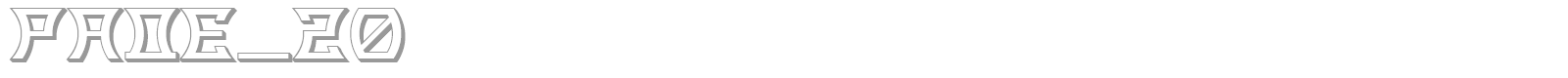 RADE_20 font preview