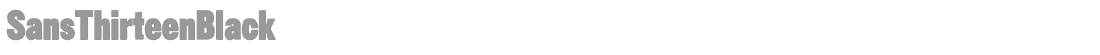 Sans Thirteen Black font preview