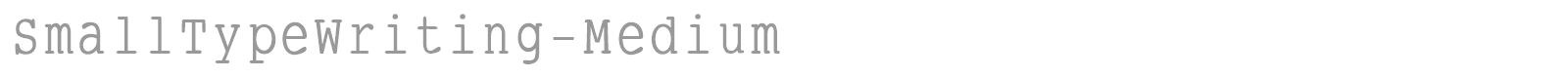 Small Type Writing font preview