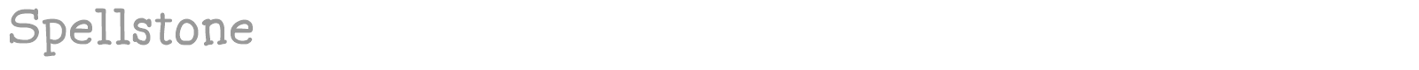 Spellstone font preview