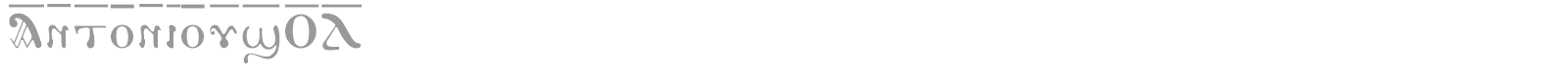 AntoniousOL font preview
