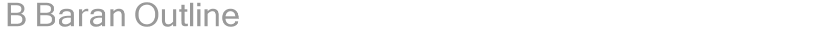 B Baran Outline font preview