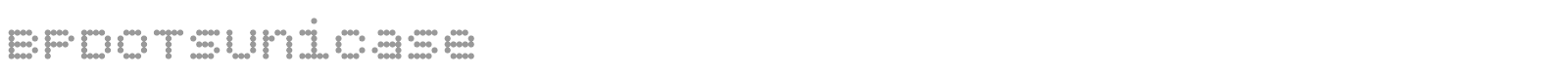 BP Dots Unicase font preview