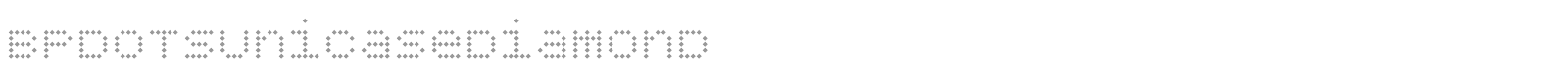 BP Dots Unicase font preview