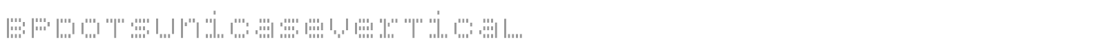 BP Dots Unicase font preview