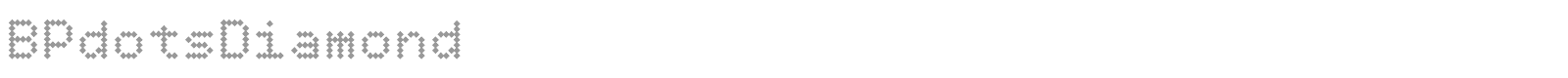 BP Dots font preview