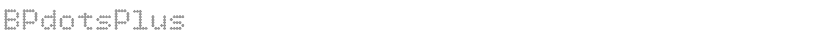 BP Dots font preview
