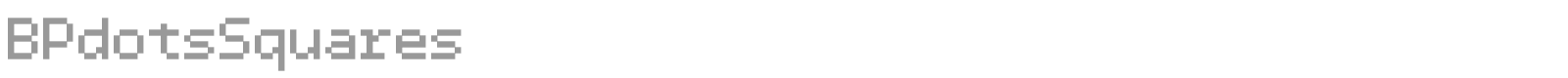 BP Dots font preview