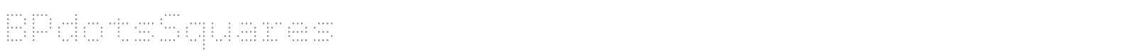 BP Dots font preview