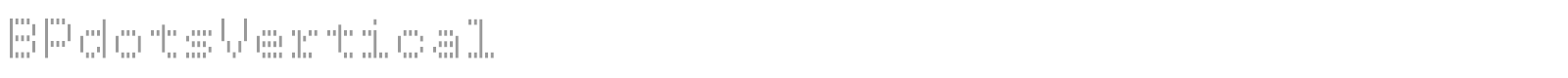 BP Dots font preview