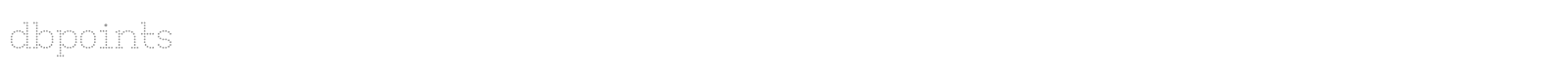 dbpoints font preview