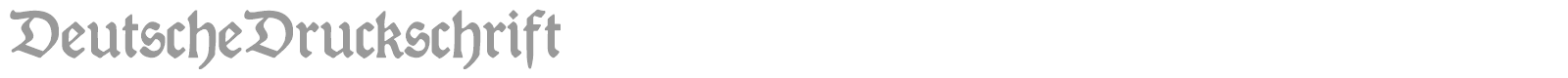 DeutscheDruckschrift font preview
