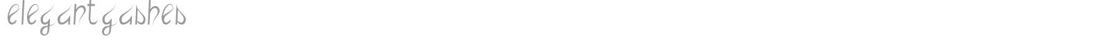 elegantgashes font preview