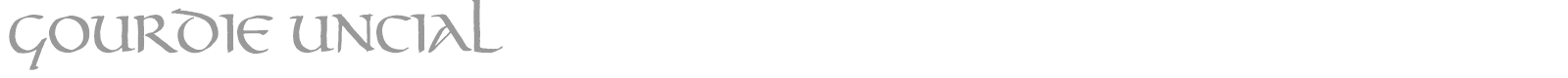 Gourdie Uncial font preview