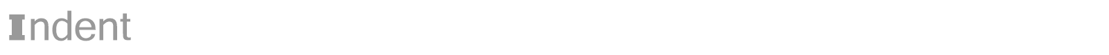 Indent font preview