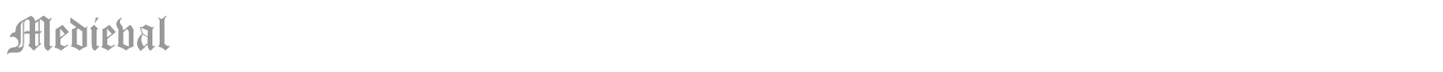 Medieval font preview