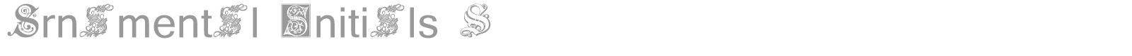 Ornamental Initials S font preview