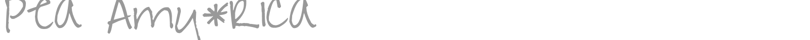 Pea Amy*Rica font preview