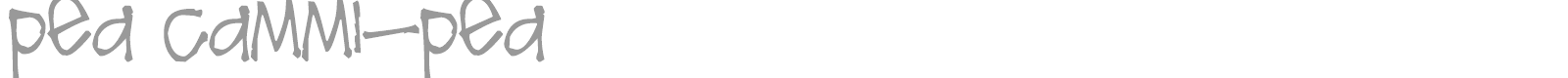 Pea cammi-pea font preview