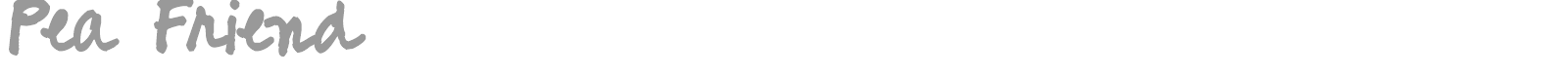 Pea Friend font preview